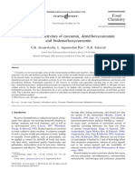 Antioxidant Activities of Curcumin, Demethoxycurcumin 2023