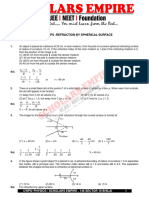 Cwps-Refraction at Spherical Surfaces & Lenses - Solutions