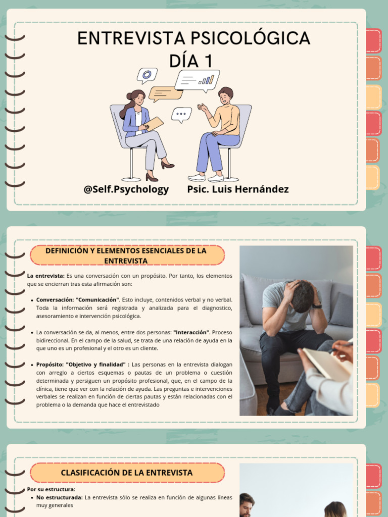 Ejemplo Entrevista Psicologica | PDF