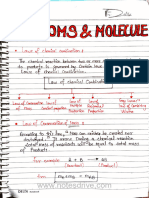 Chapter 3 Atoms - Molecules Class 9 Notes