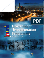 Government Transformation Programme Roadmap Executive Summary