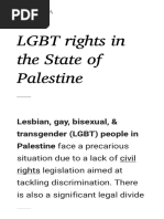 LGBT Rights in The State of Palestine