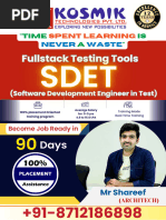 Full Stack Qa Engineer - Sdet Training in Hyderabad