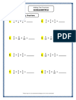 Adding Two Fractions Grade 4 Maths Resources Printable Worksheets w10