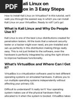 Install Kali Linux On Virtualbox in 3 Easy Steps - LinuxForDevices