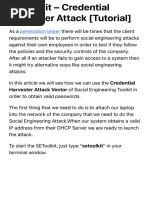 SEToolkit - Credential Harvester Attack (Tutorial)