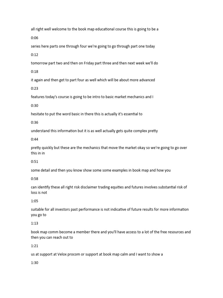 Bookmap Education Part 1 | PDF | Order (Exchange) | Market Liquidity