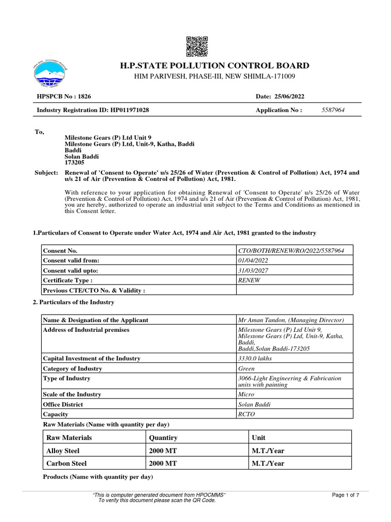 PCB Clearance Water & Air PDF | PDF | Sewage Treatment | Waste