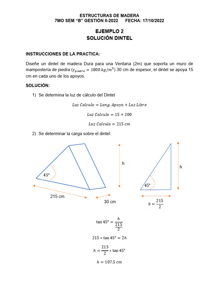 Ejemplo DINTEL | PDF