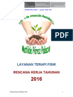 Rencana Kerja Tahunan - Terapi Fisik 2016