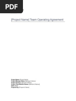 Team Operating Agreement