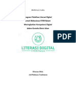 ARIF RAHMAN TAMBUNAN - Proposal Program Pelatihan Literasi Digital