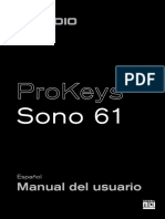 Sono 61. Español Manual Del Usuario