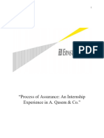 Process of Assurance: An Internship Experience in A. Qasem & Co."