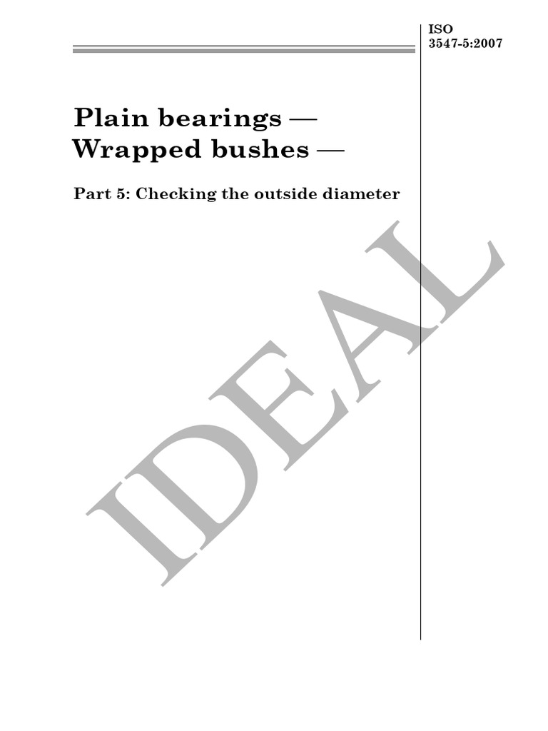 Bush Od Checking | PDF | International Organization For Standardization ...