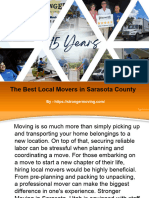 The Best Local Movers in Sarasota County