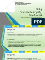 Statistika - 3. Statistik Deskriptif 3 Data Bivariat