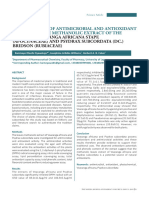 Investigation of Antimicrobial and Antioxidant Activity of The Methanolic Extract of The