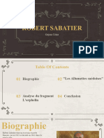 Robert Sabatier: Gajam Crina