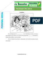 El Trabajo Incaico para Segundo de Primaria