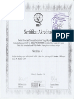 Sertifikat Akreditasi Jurusan Teknik Sipil 2008-2013