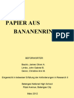 Papier Aus Bananenrinde (SIP)