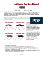 Seamax Bimini Top User Manual - Seamax 2017