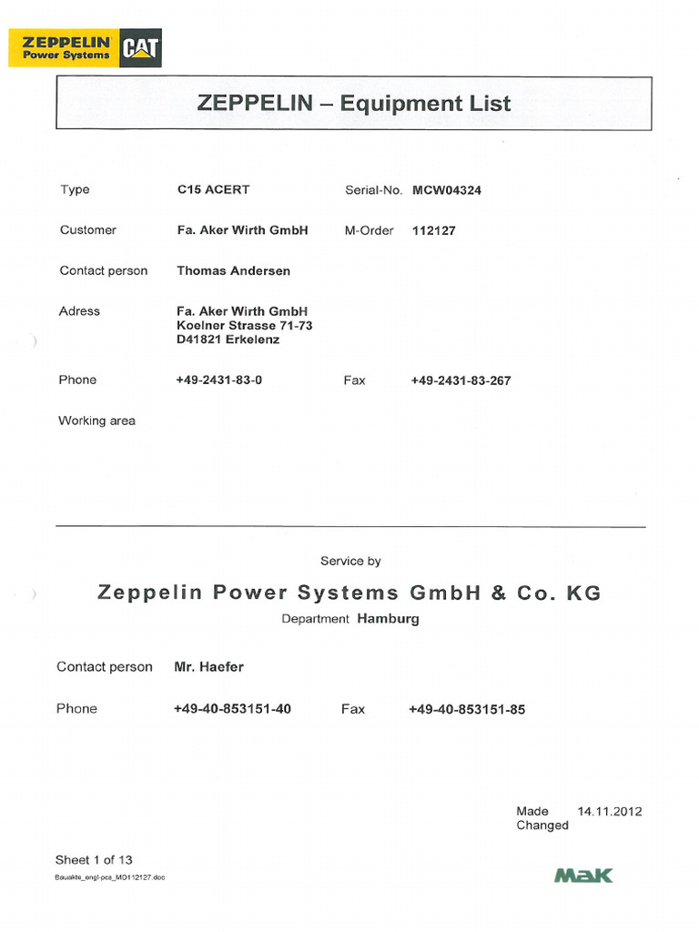Chapter 2 - Equipment List | PDF