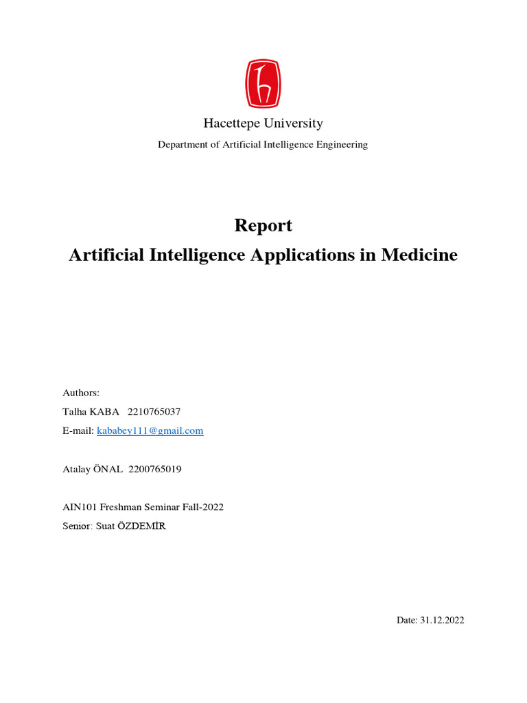 AI in Medical Diagnosis | PDF | Machine Learning | Deep Learning