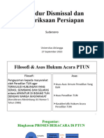 Dismissal & Pemeriksaan Persiapan - September 2023