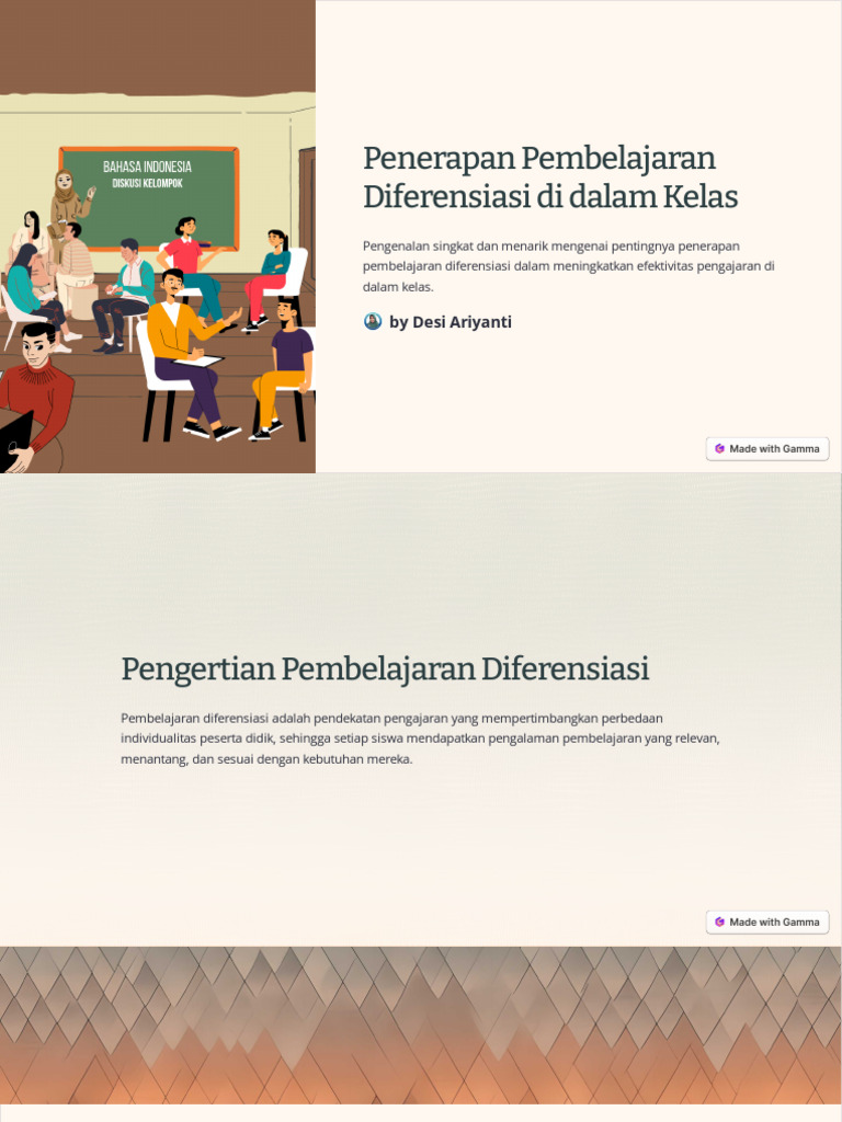 pembelajaran diferensiasi pengajar siswa interaksi kelas