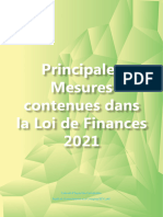 Principales Mesures Contenues Dans La Loi de Finances 2021