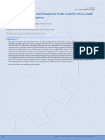 Determinants of Supply and Demand For Trade Credit by Micro, Small and Medium-Sized Enterprises