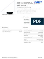 SKF GEZH 112 ES-2RSRadial Spherical Plain Bearing Specification