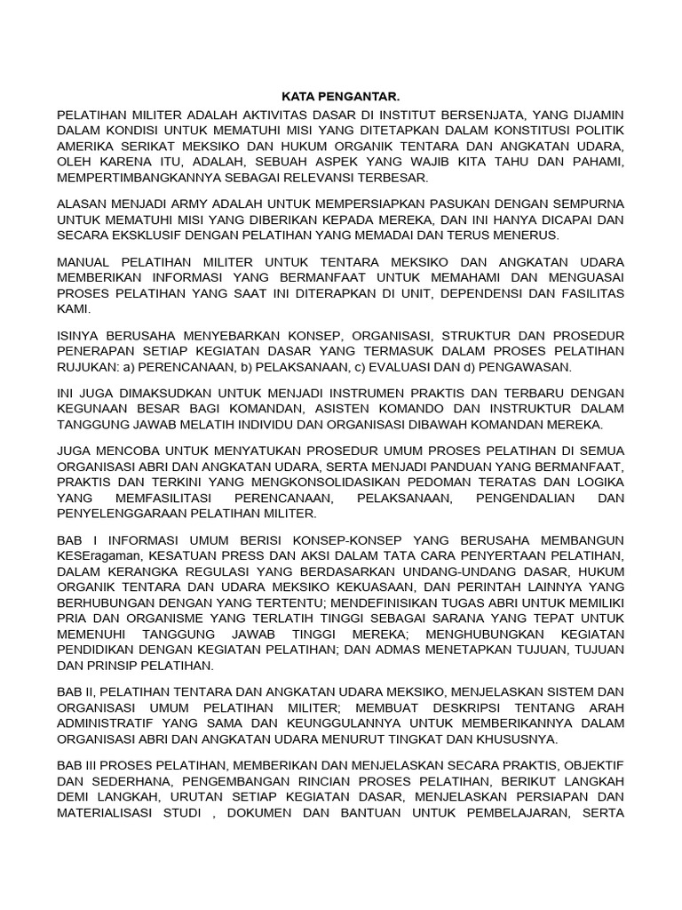 Panduan Pelatihan Militer Angkatan Udara | PDF