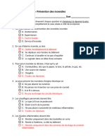 Quiz Sur La Sécurité - Réponses Sur La Prévention Des Incendies-1