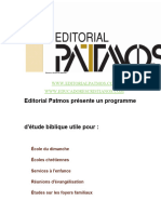 École Du Dimanche Patmos PDF