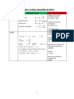 AQA Uma Folha de Equações Físicas de Nível