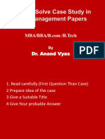 Case Study Management