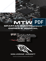 MTW Spartan Electronics Owner's Manual