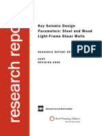 AISI RP05-5 Key Seismic Design Parameters - Steel & Wood Light-Frame Shear Walls 2005-08 (Rev. 2006-11)