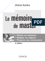 Le Mémoire de Master - 4e Éd. (Kalika, Michel (Kalika, Michel) ) (Z-Library)