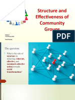 Sherif Rushdy - Structure and Effectiveness of Community Groups