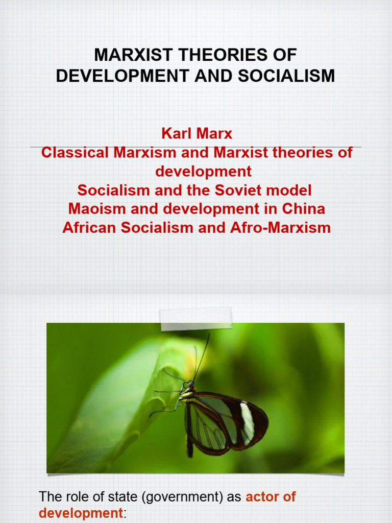 Marxism and Development | PDF | Socialism | Marxism