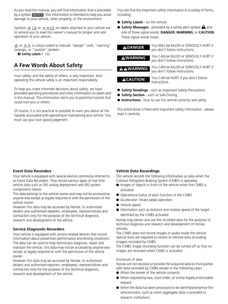 HONDA JAZZ 2016 SERVICE MANUAL PDF visual data 6