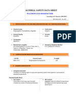 MSDS Polypropylene