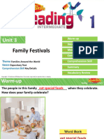 Intermediate 1 Unit 3 Family Festivals