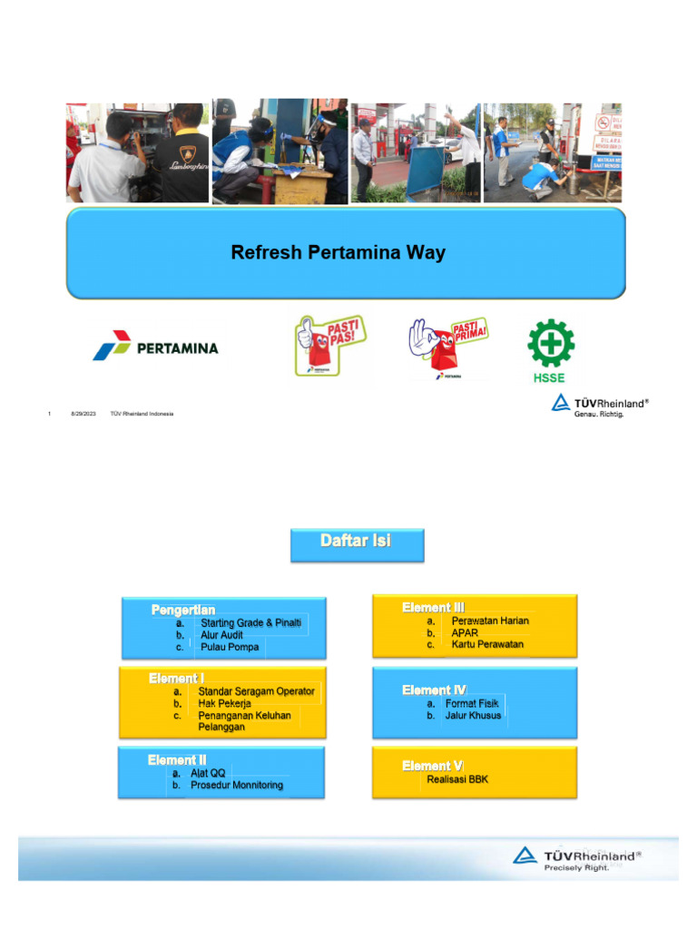 Refresh Pertamina Way MOR IV | PDF