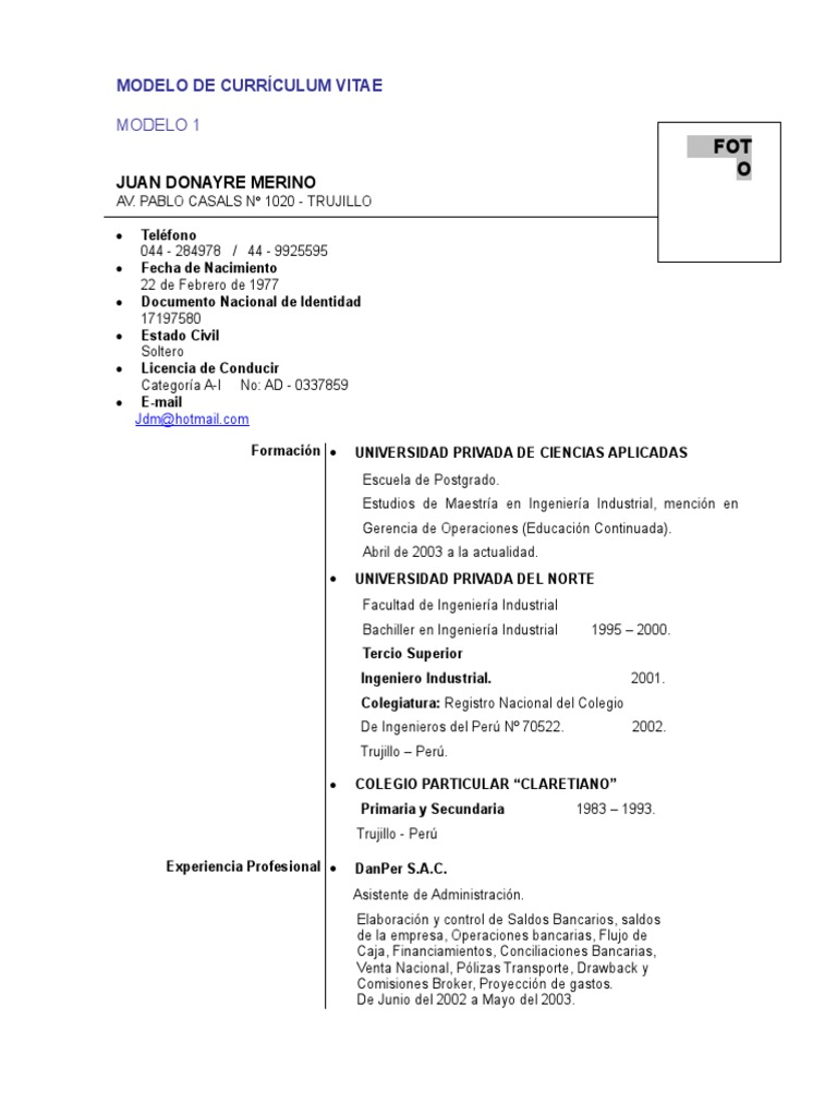 Modelos de Curriculum