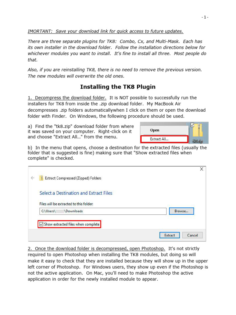 Instrucciones de instalación TK 8 (Panel de Tony Kuyper) | PDF | Finder ...